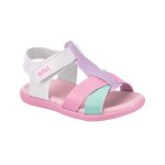 Sandalias infantiles BIBI en tonos pastel con ajuste de velcro - Image 3