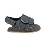 Sandalias BIBI grises con estampado de yacar  y doble velcro - Image 2