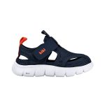 Sandalias infantiles cerradas BIBI azul marino y naranja con velcro - Image 2
