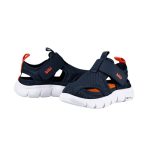 Sandalias infantiles cerradas BIBI azul marino y naranja con velcro - Image 5