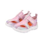 Sandalias cerradas BIBI en degradé arcoíris pastel con velcro brillante - Image 3