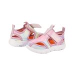 Sandalias cerradas BIBI en degradé arcoíris pastel con velcro brillante - Image 4