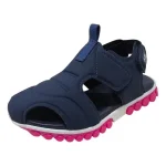 Sandalias roller verano Bibi azul marino y fuccia con doble velcro - Image 2