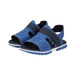 Sandalias BIBI en tonos azules con velcro y detalles decorativos grabados - Image 4