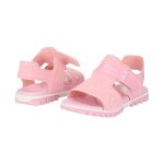 Sandalias BIBI rosadas con velcro brillante y detalles decorativos grabados - Image 5