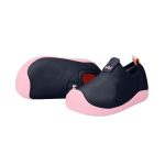 Championes Fisoflex BIBI color azul marino liso con suela rosada y puntera - Image 4