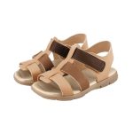 Sandalias BIBI diseño clásico en tonos de marrón y cierre de velcro - Image 2