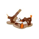 Sandalias infantiles BIBI marrones con tiras decorativas y cierre velcro - Image 5