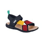 Sandalias BIBI azul marino con tiras decorativas y cierre velcro - Image 3