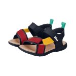 Sandalias BIBI azul marino con tiras decorativas y cierre velcro - Image 4