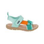 Sandalias infantiles BIBI verdes con tiras decorativas y cierre velcro - Image 2