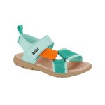 Sandalias infantiles BIBI verdes con tiras decorativas y cierre velcro - Image 3