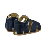 Sandalias infantiles BIBI azul marino de cuero con puntera y velcro - Image 4
