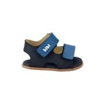 Sandalias infantiles BIBI en tonos de azul de cuero con doble velcro - Image 2