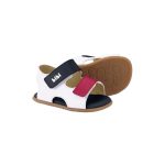 Sandalias infantiles BIBI multicolor de cuero con doble velcro