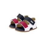 Sandalias infantiles BIBI multicolor de cuero con doble velcro - Image 4
