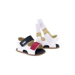 Sandalias infantiles BIBI multicolor de cuero con doble velcro - Image 5