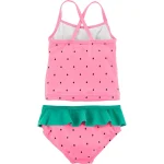 Malla de dos piezas Carter's con protección UPF 50+, diseño sandía - Image 2