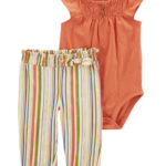 Conjunto Carter’s de body musculosa y pantalón a rayas