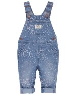 Enterito de jean floreado OshKosh con tirantes ajustables