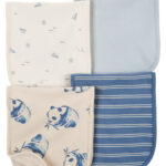 Pack x4 babitas Carter’s de algodón en tonos de celeste