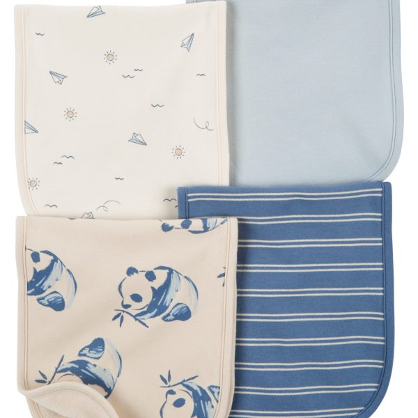 Pack x4 babitas Carter’s de algodón en tonos de celeste