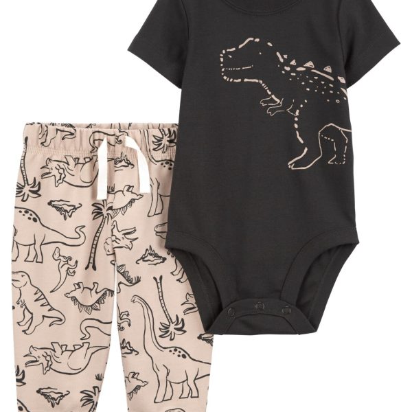 Conjunto Carter’s de body y pantalón con diseño de dinosaurios
