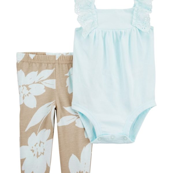 Conjunto Carter’s de body musculosa y pantalón flores