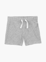 Set 3 piezas Carter’s short, remera henley y body azul diseño tiburones - Image 2