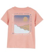 Set 3 piezas Carter’s short, camisa cuadrillé y remera estampada - Image 2