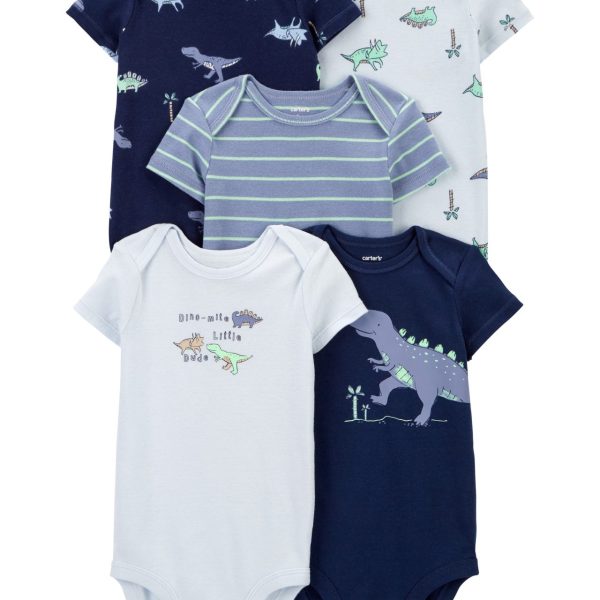 Body Carter’s de manga corta en algodón, varios diseños dinosaurios