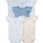 Body Carter’s de manga corta en algodón estampado