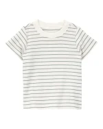 Conjunto 3 piezas Carter's, remera a rayas, enterito y bandana - Image 3