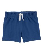 Set 3 piezas Carter’s short azul, remera y body a rayas - Image 2