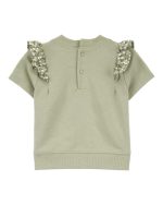 Set 3 piezas Carter's body más un conjunto de remera con bolados y short - Image 2