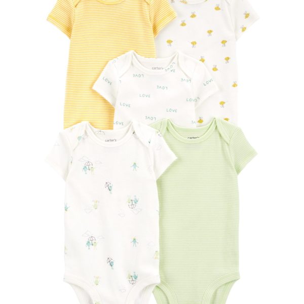 Body Carter’s de manga corta en algodón, varios diseños y colores