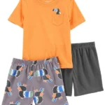 Pijama 3 piezas Carter's diseño tucán