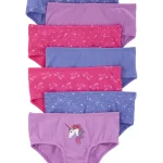 Pack x7 bombachas Carter's de algodón, diseño unicornio y estrellas