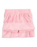 Conjunto Carter’s rosado con bluza de jersey y short pollera - Image 2