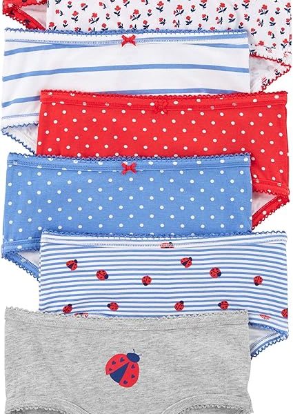 Pack x7 bombachas Carter's de algodón, diseño San Antonio