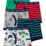 Pack x 5 calzoncillos boxer Carter's estampados de algodón