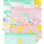 Pack x7 bombachas Carter's de algodón, diseños variados en rosa, amarillo y celeste