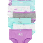 Pack x7 bombachas Carter's de algodón, diseño luna y estrellas