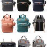 Mochila maternal impermeable con porta-chupetes