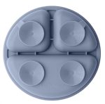 Plato de silicona redondo con divisiones  y ventozas antideslizantes - Image 3