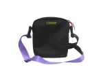 Cartera bandolera Cresko color negro y lila - Image 2