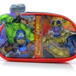 Cartuchera 2 cierres Avengers Vs Thanos, en PVC