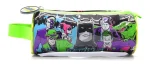 Cartuchera cilíndrica Batman con villanos, de PVC