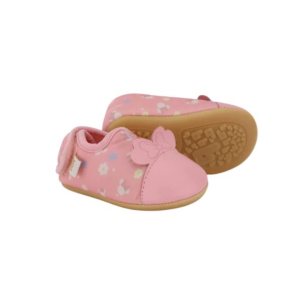 Championes Afeto Bibi Disney Minnie rosados estampados con velcro