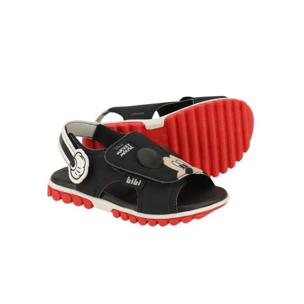 Sandalias infantiles Bibi Roller Disney Mickey negras